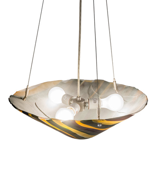 Iridescent Multicolor Art Glass Pendant by Meyda Lighting