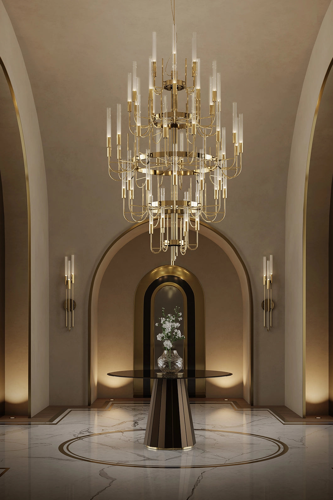 Gala Torch Wall Lamp by Luxxu