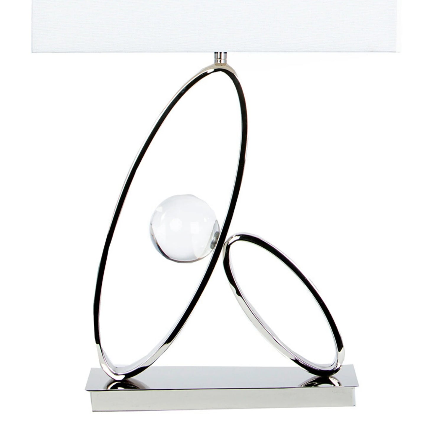 Ovals In Crystal Table Lamp