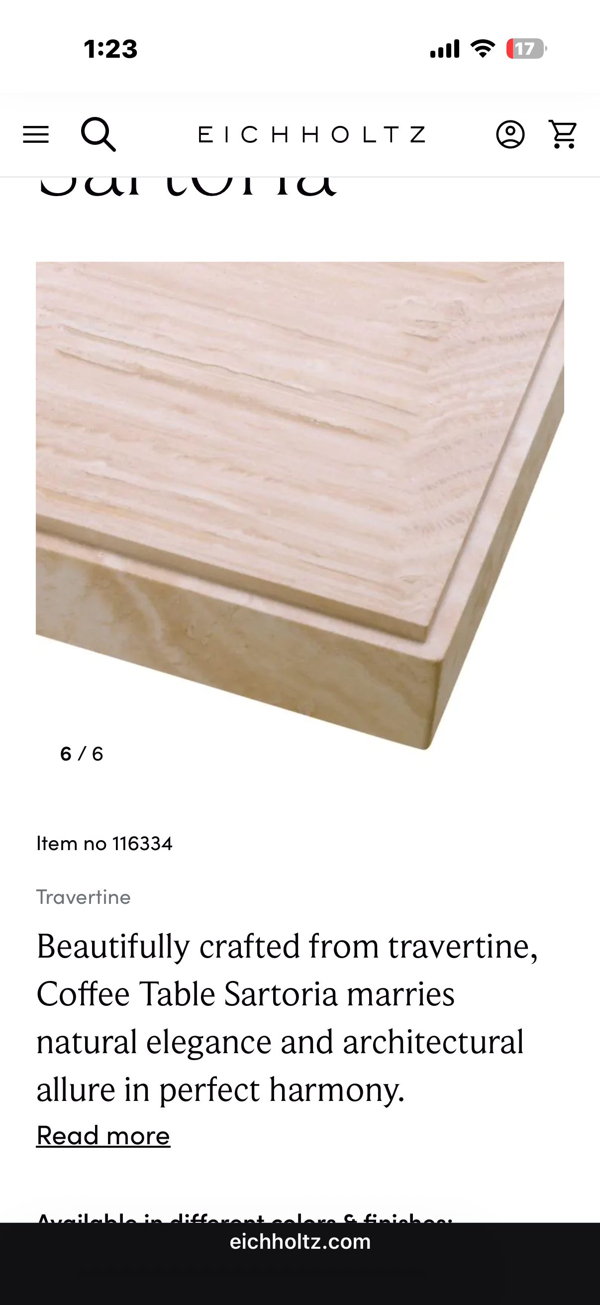 Coffee Table Sartoria