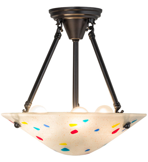 14"W Metro Fusion Davis Semi-Flushmount by Meyda Lighting
