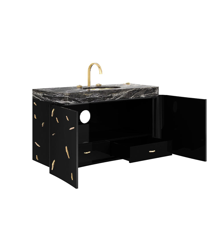 Baraka Single Wall Mounted Bathroom Vanity