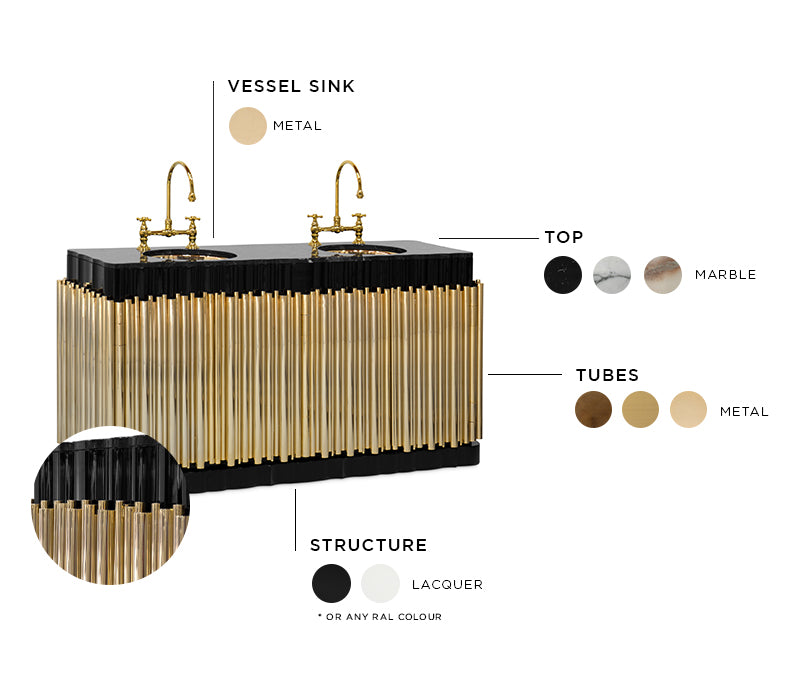 Symphony Bathroom Vanity – Double Sink