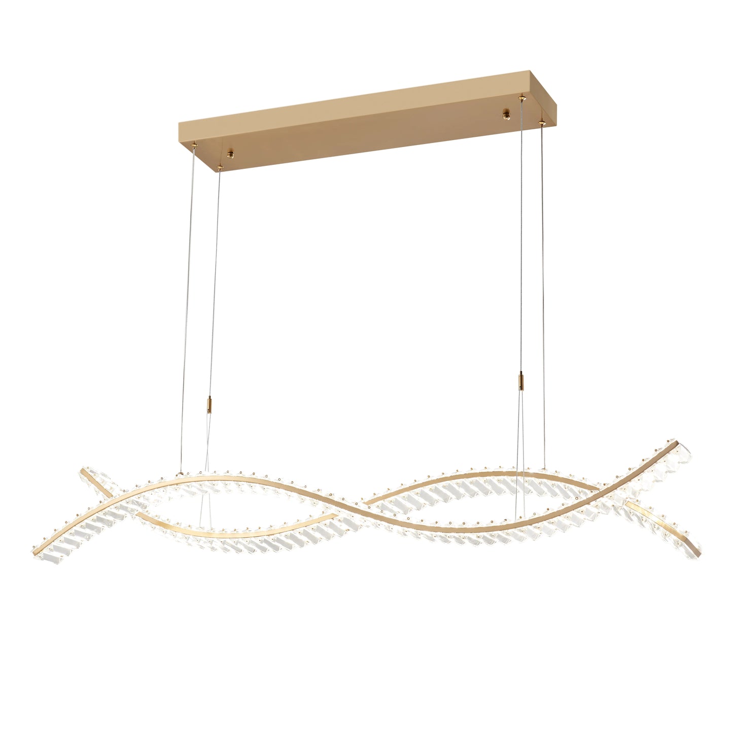 Brushed Gold Charlotte Chandelier