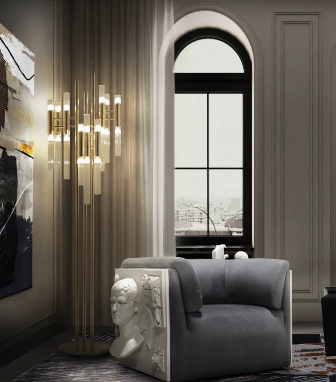 Waterfall Floor Lamp by Luxxu