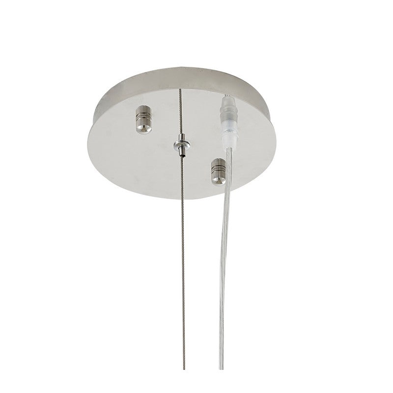 Gold Stainless Steel Pendant Light with Clear Glass Shade