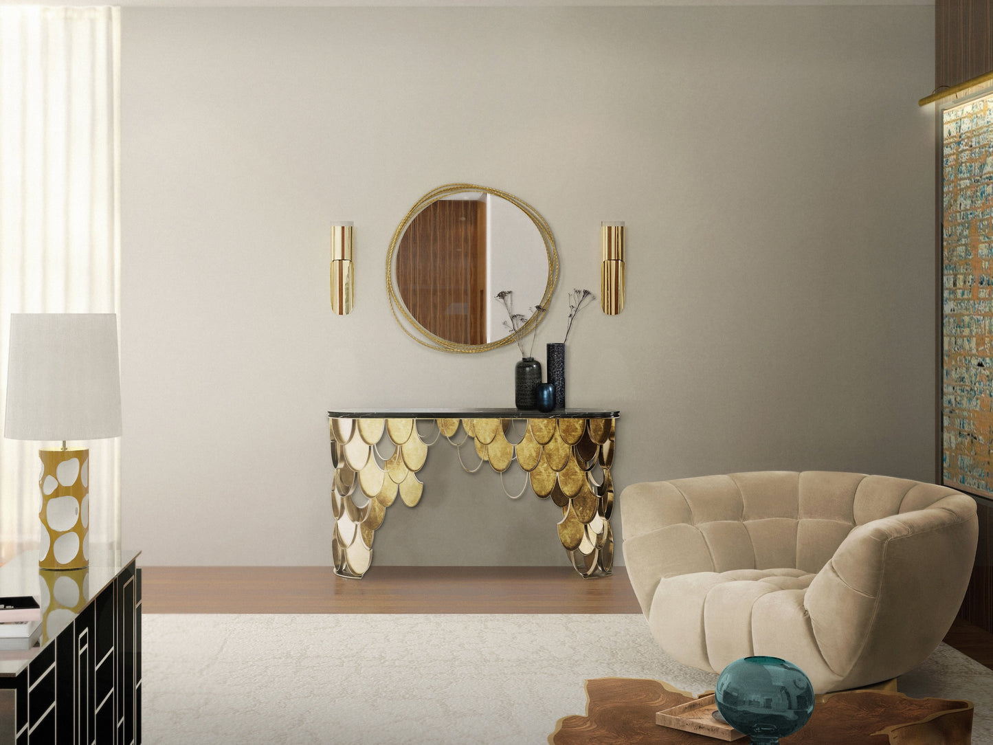 Essex Swovel Armchair