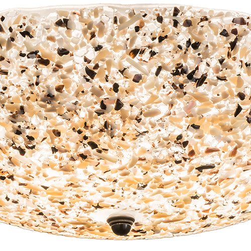 17"W Metro Fusion Rockscape Flushmount by Meyda Lighting