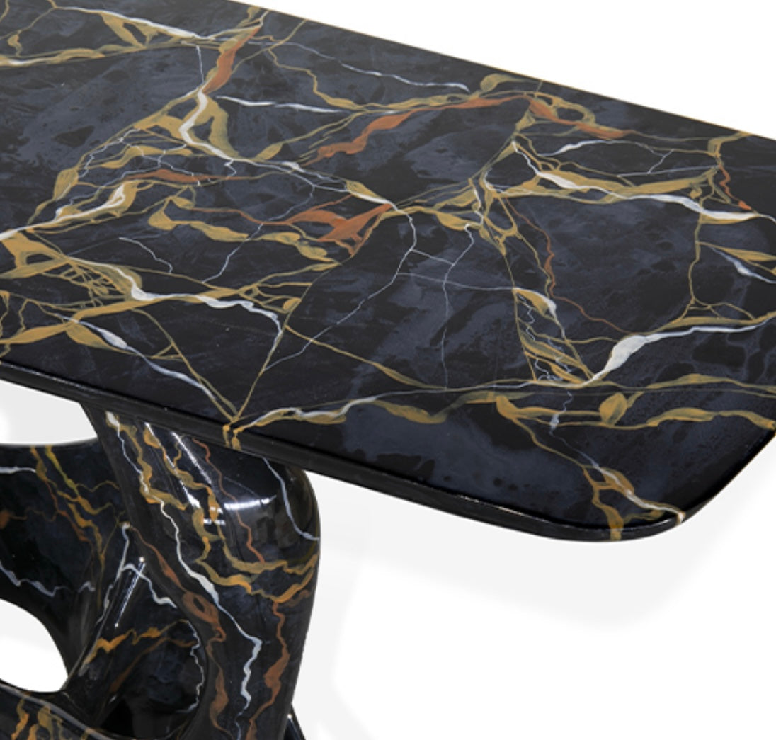 Bastei Faux Marble Console