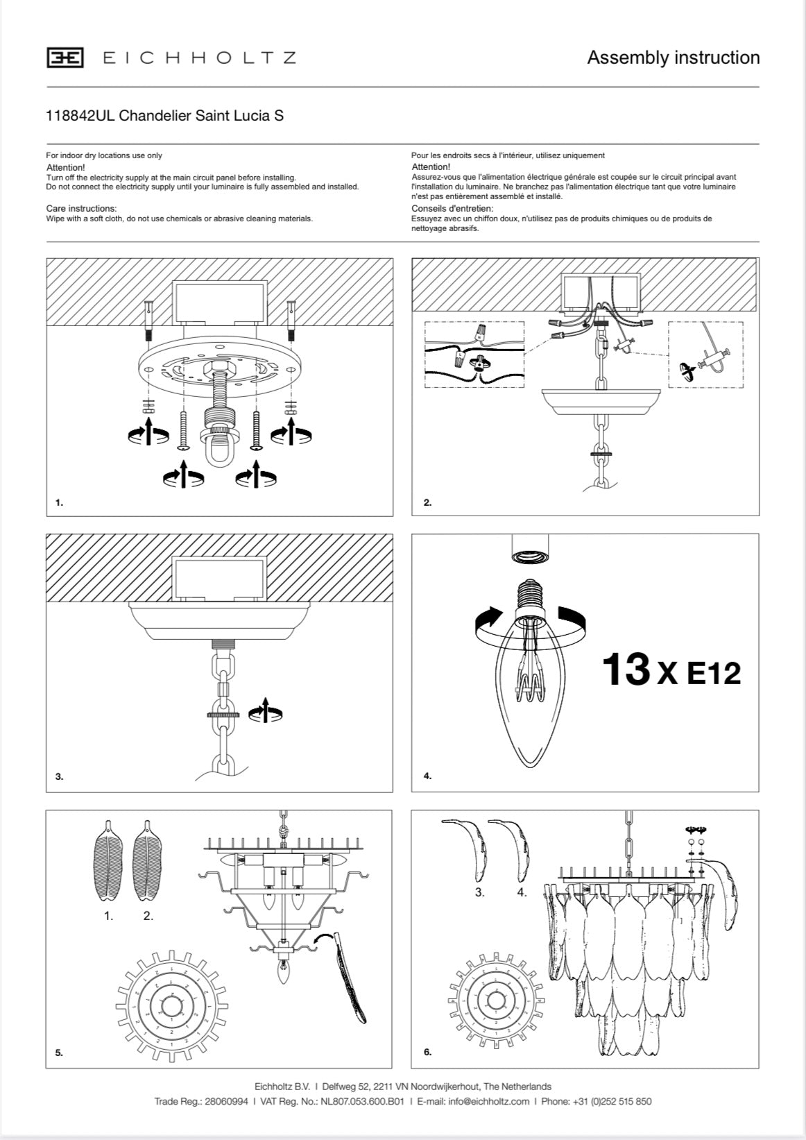 Chandelier Saint Lucia