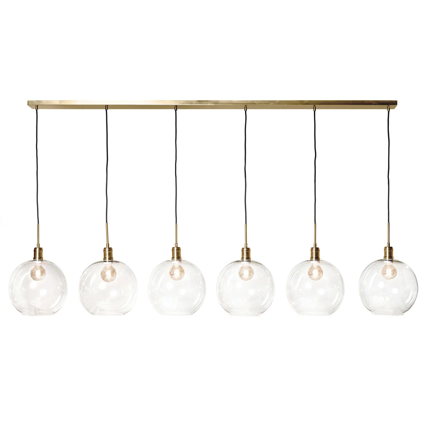 Luca Nickel/Brass Chandelier - Large by Harp&Finial