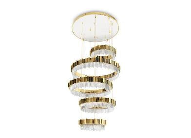 Empire Slim V Chandelier by Luxxu