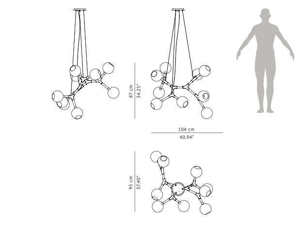 Horus Irregular Suspension by Brabbu
