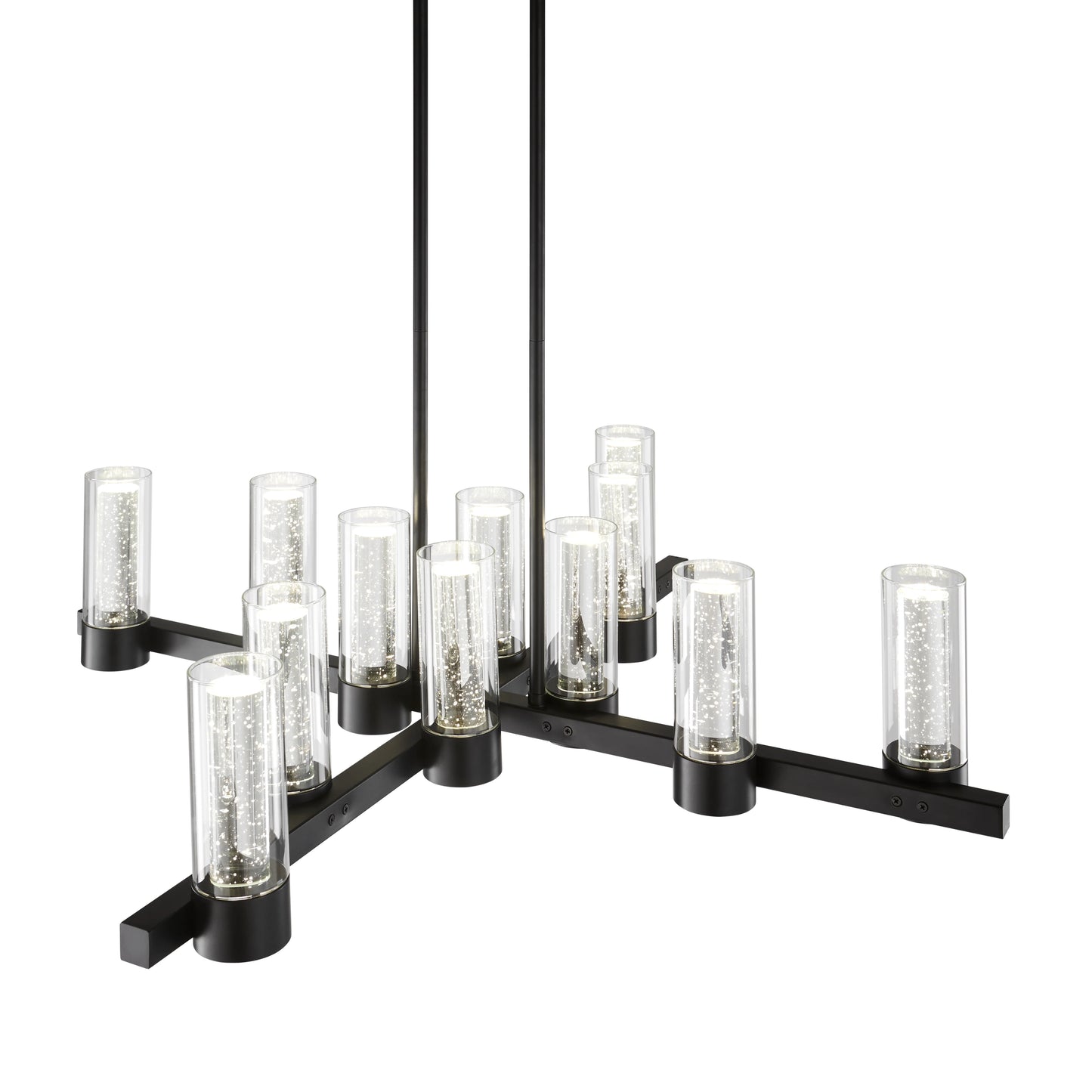 Victory 12 Lights Chandelier // Matte Black