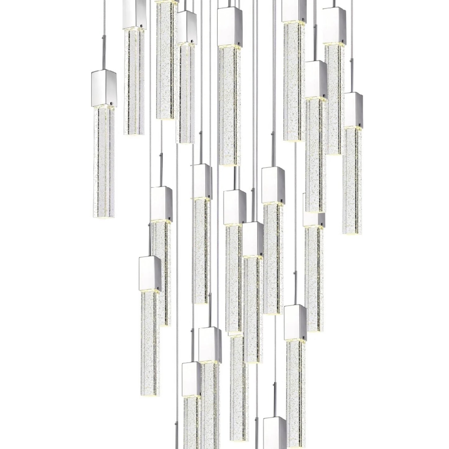 XL 25 Lights Sparkling Night Chandelier Vertical