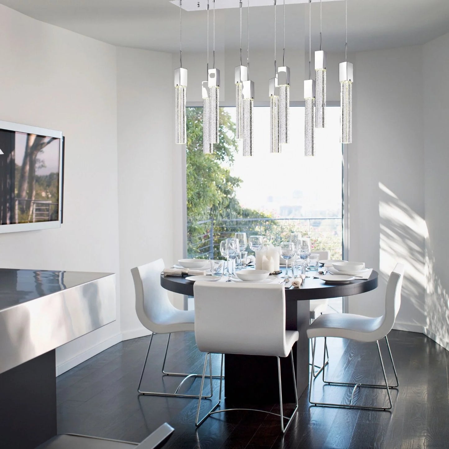 Sparkling XL 10 Lights Nights Chandelier
