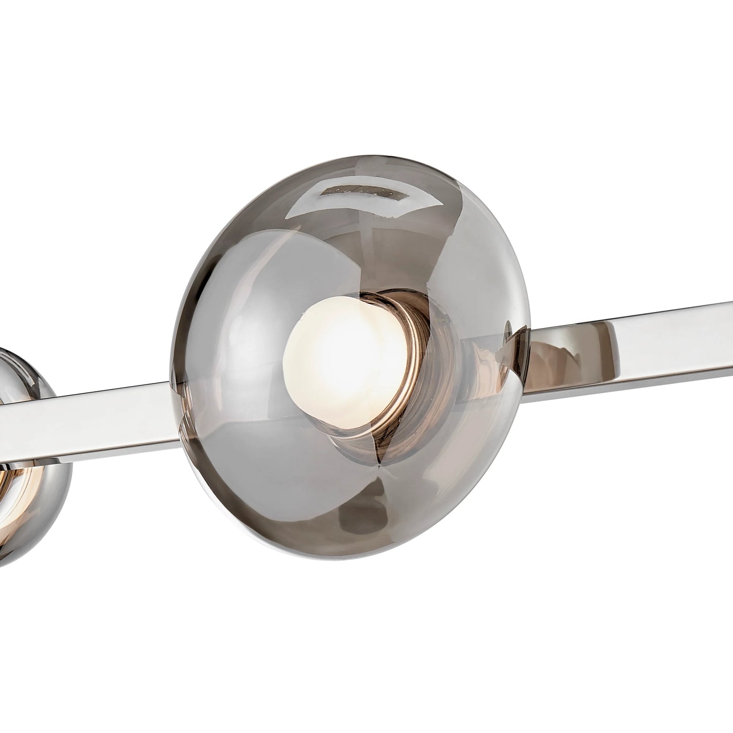Polish Nickel Orbis Linea Chandelier