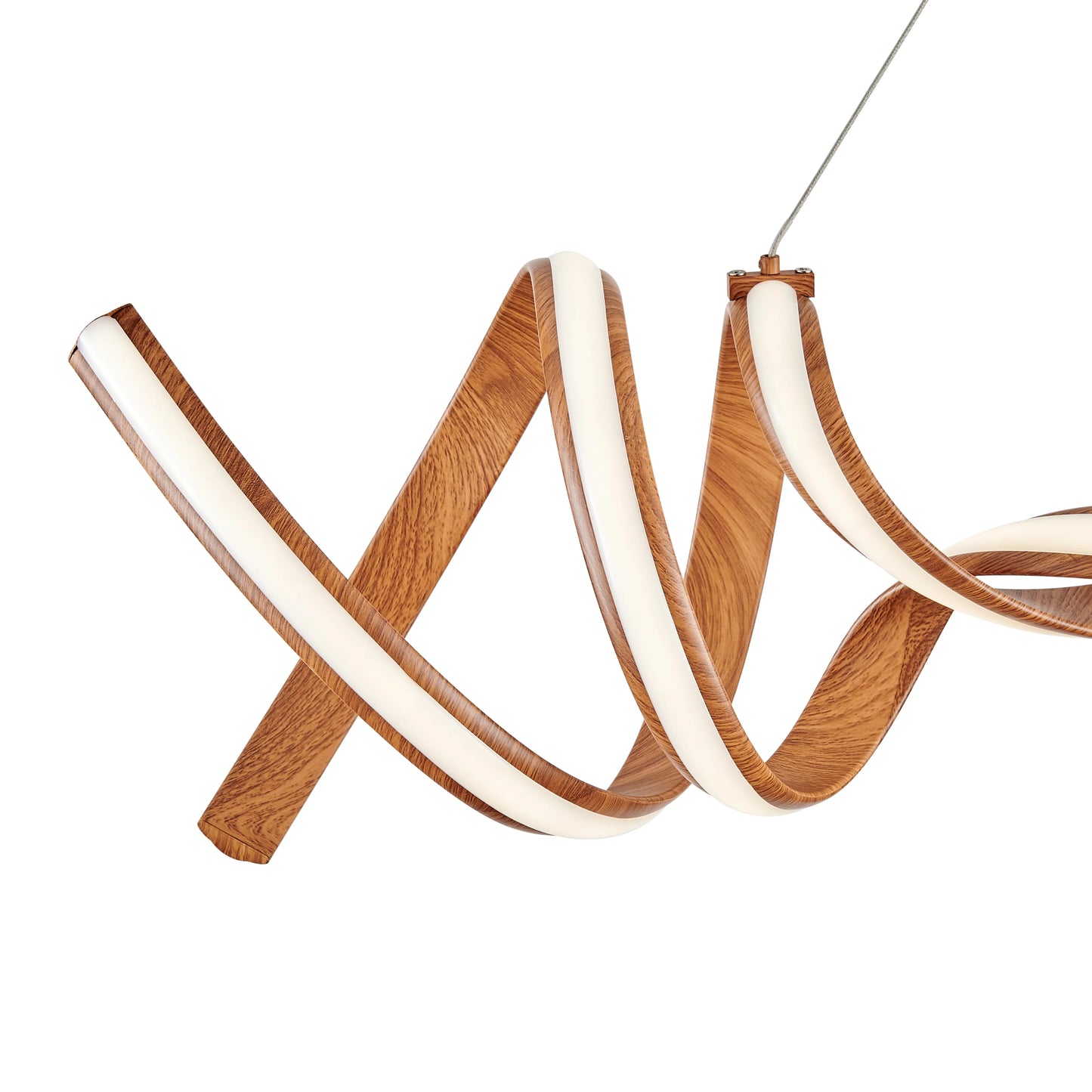 Munich LED Horizontal Wood Chandelier