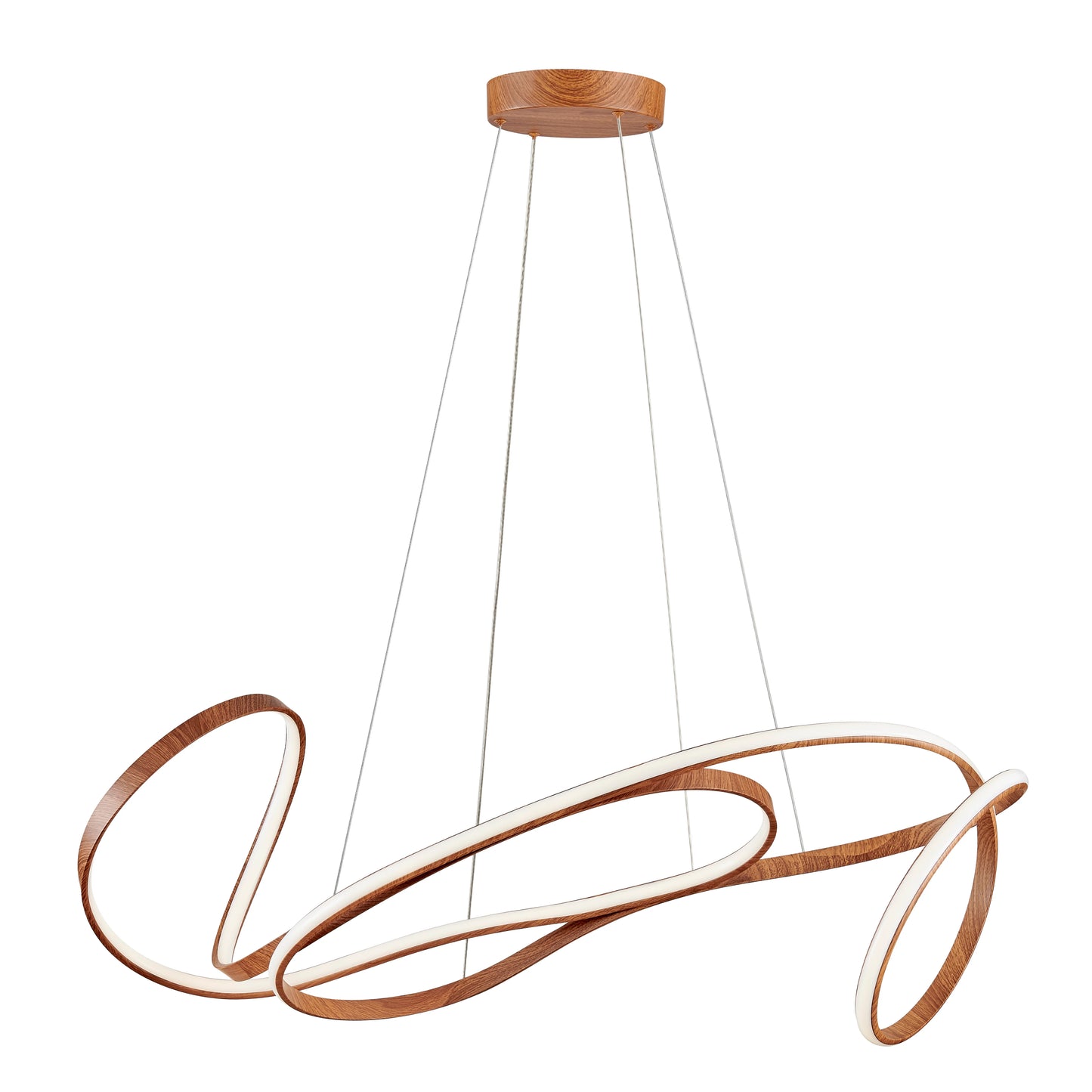 Light Wood Moscow LED Chandelier