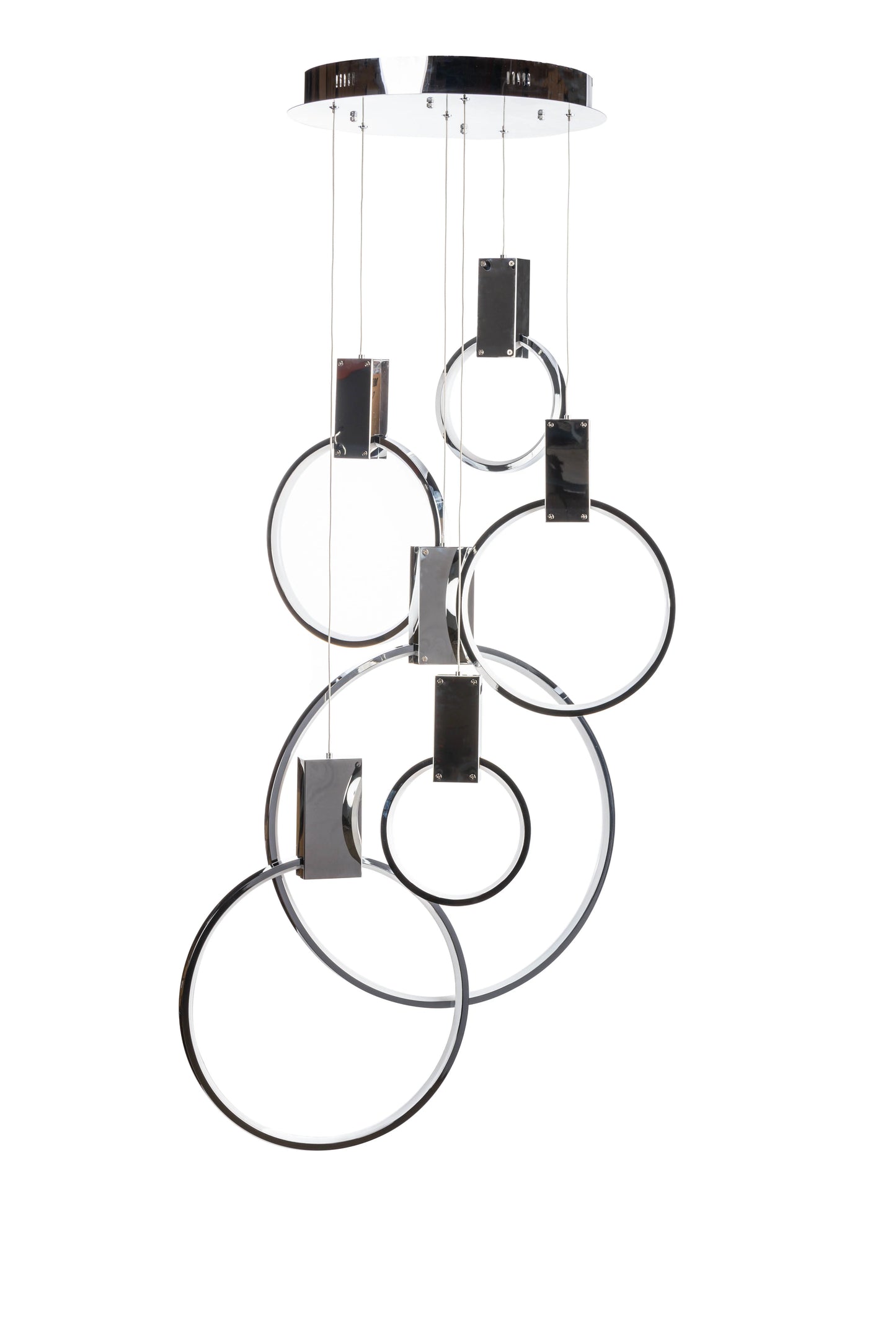 Hong Kong LED Circular Chrome Chandelier