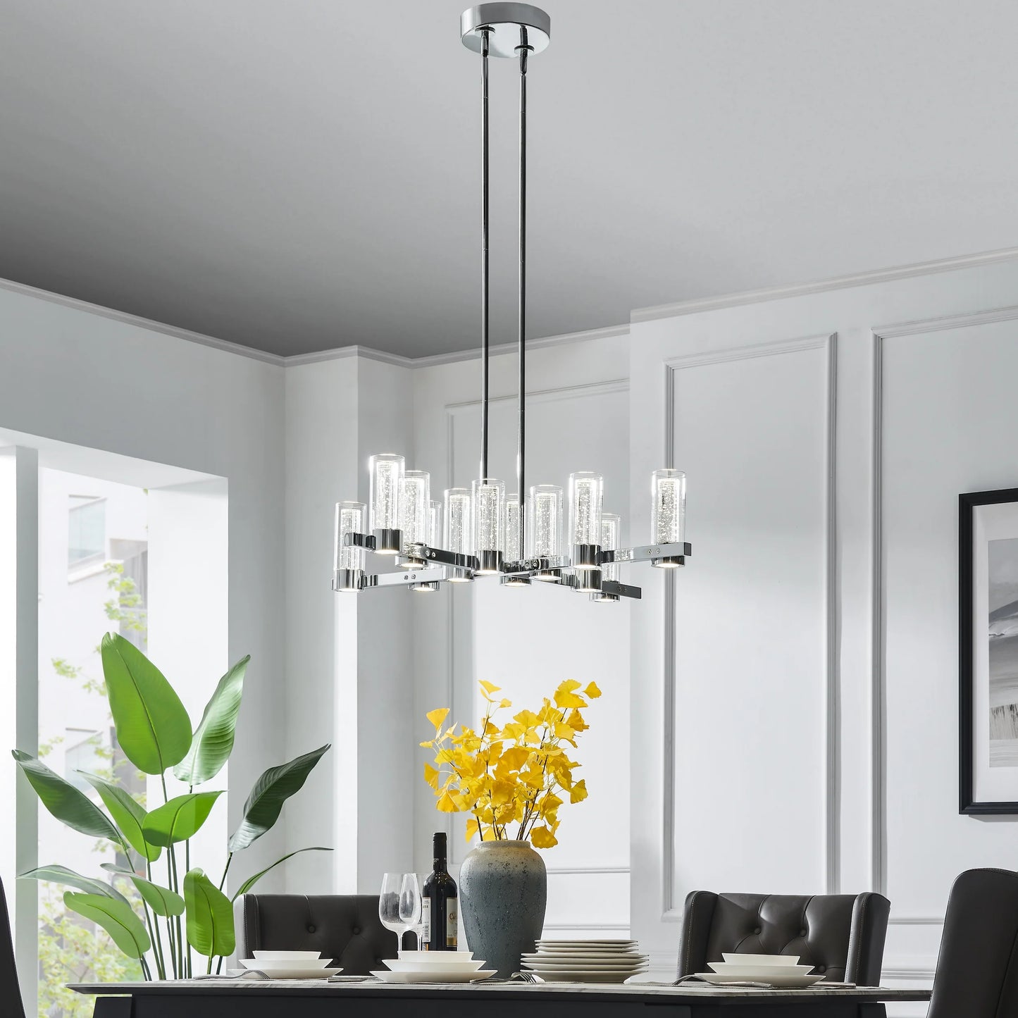 Victory 12 Lights Chandelier // Chrome