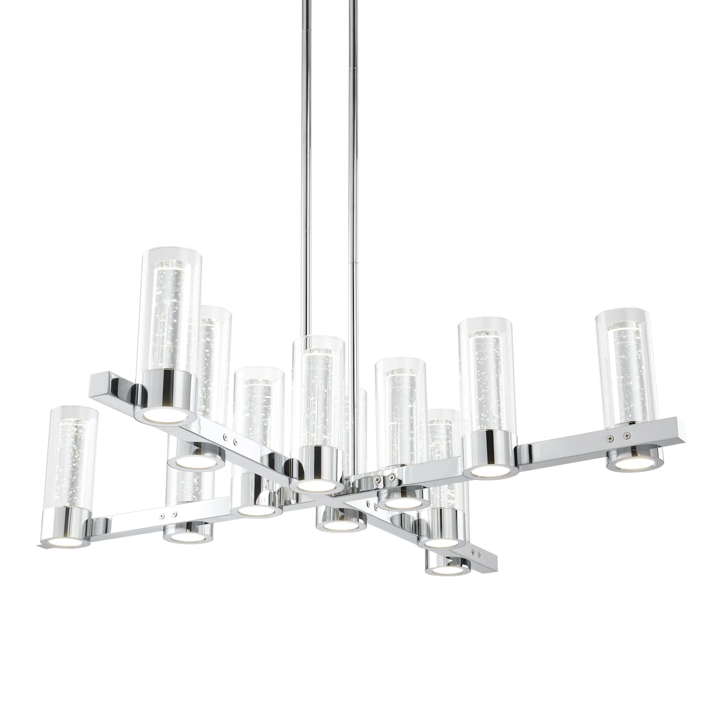 Victory 12 Lights Chandelier // Chrome