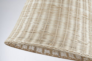 Natural White Wood Vine Basket Chandelier