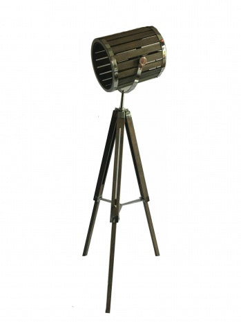 Wood Tripod Leg Floor Lamp