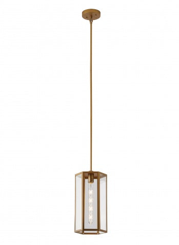 Oil Bronzed Black/Brass Single Pendant Light