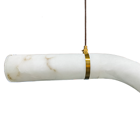 Natural Alabaster LED Chandelier