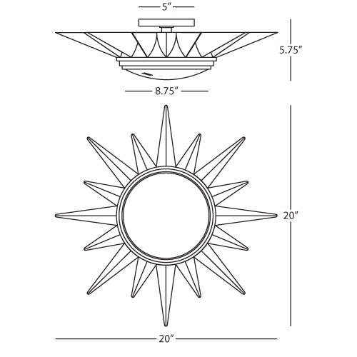 Cosmos Flushmount