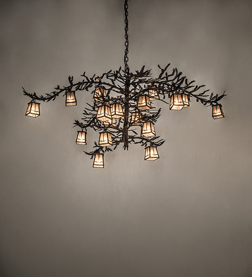 66" Wide Pine Branch Valley View 18 Light Chandelier by Meyda Lighting