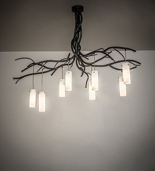 70" Long Winter Solstice Cilindro 8 Light Chandelier