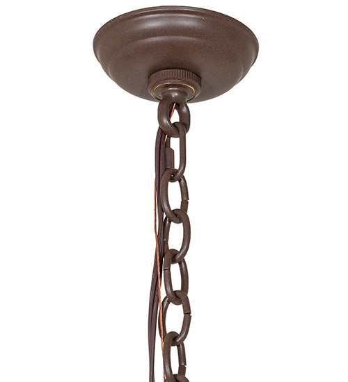 72" Wide Oak Leaf 15 Light Chandelier