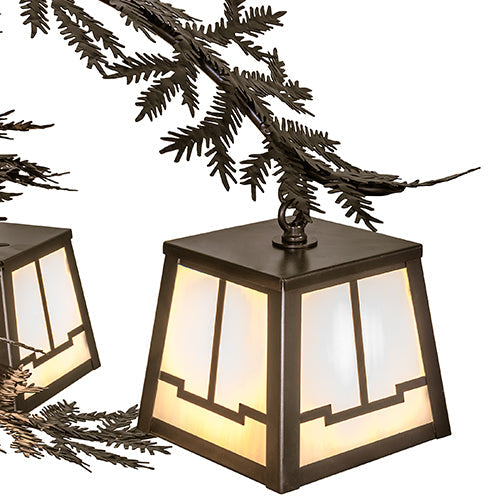 36" Wide Pine Branch Valley View 5 Light Chandelier