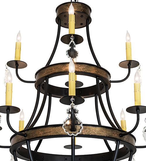 30" Wide Georgetown 12 Light Chandelier