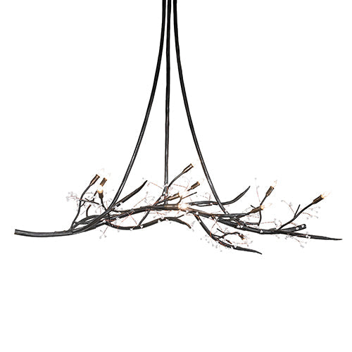 60" Long Winter Solstice Budding Chandelier