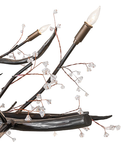 60" Long Winter Solstice Budding Chandelier by Meyda Lighting