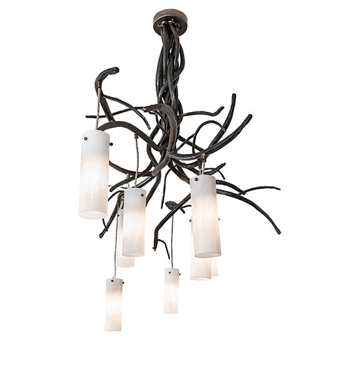 70" Long Winter Solstice Cilindro 8 Light Chandelier