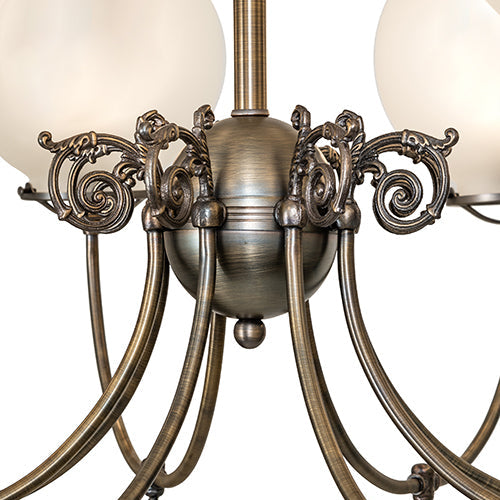 40" Wide Revival Gas & Electric 12 Light Chandelier