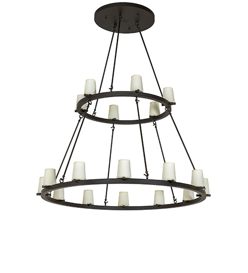 64" Wide Loxley 18 Light Two Tier Chandelier by Meyda Lighting