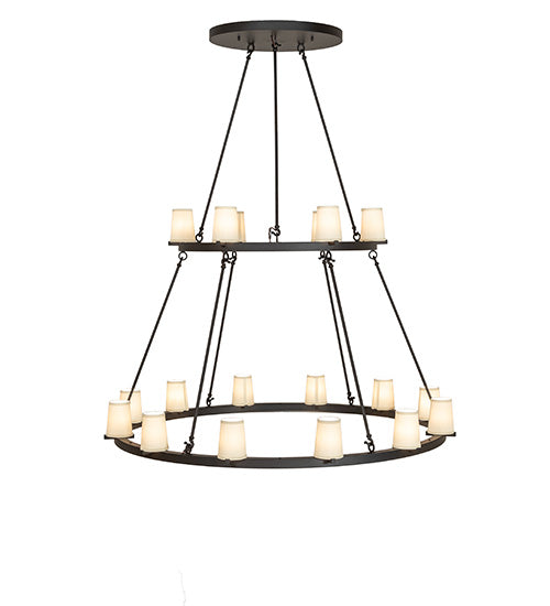 64" Wide Loxley 18 Light Two Tier Chandelier by Meyda Lighting
