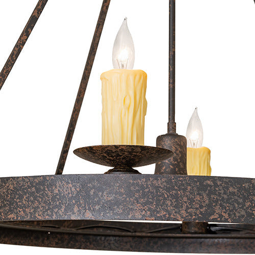 28" Wide Lakeshore 4 Light W/Downlight Chandelier