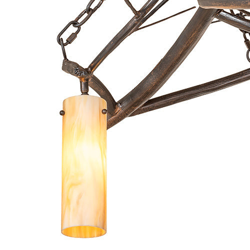 71" Long Winter Solstice Cilindro 5 Light Oblong Chandelier by Meyda Lighting