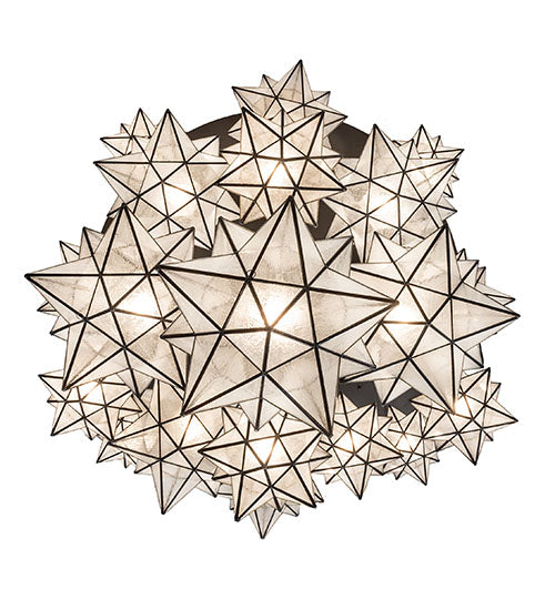 72" Wide Moravian Star 19 Light Cascading Chandelier by Meyda Lighting