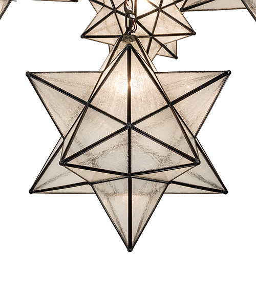 72" Wide Moravian Star 19 Light Cascading Chandelier by Meyda Lighting