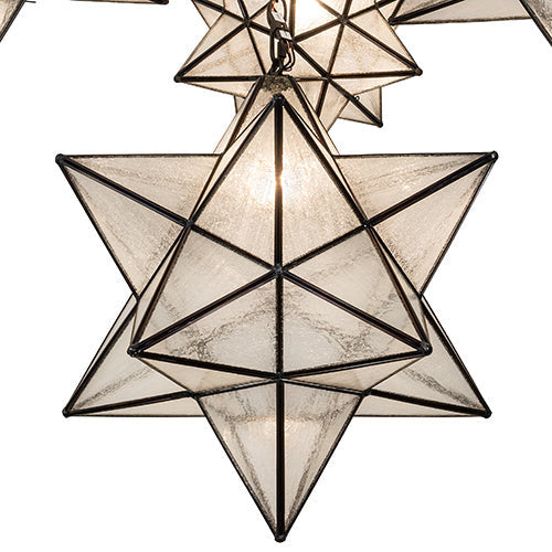 72" Wide Moravian Star 19 Light Cascading Chandelier by Meyda Lighting