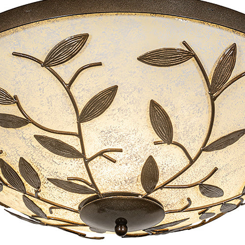 24" Wide Branches Flushmount