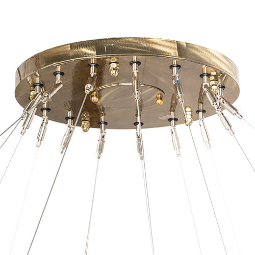 84" Wide Anillo 5 Ring Cascading Chandelier