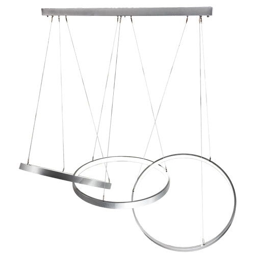 72" Long Anillo 3 Ring Cascading Pendant by Meyda Lighting